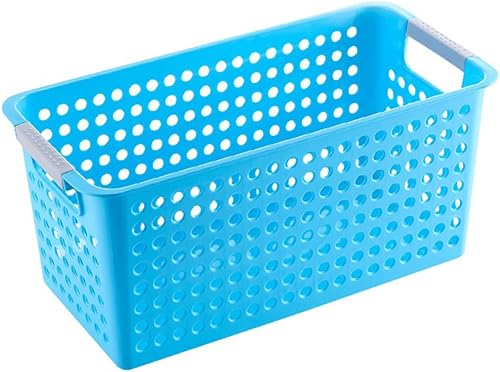 Zerodeko Cestas cuadradas para estantes, cestas de almacenamiento de plástico, cestas de almacenamiento para estantes, cesta de estante de plástico,