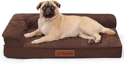 Cama ortopédica para perros pequeños y medianos, cama para mascotas de espuma viscoelástica de 30 x 20 x 6 pulgadas con funda extraíble lavable, disponible en Yaxa Costa Rica