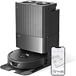 roborock Qrevo Saugroboter mit Wischfunktion Absaugstation 5500 Pa Saugkraft, 3D-Kartierung, Doppeldrehmopps Wischroboter automatische Wasser-Befüllung, Entleerung, Staubbeutel-Entleerung, Reinigung