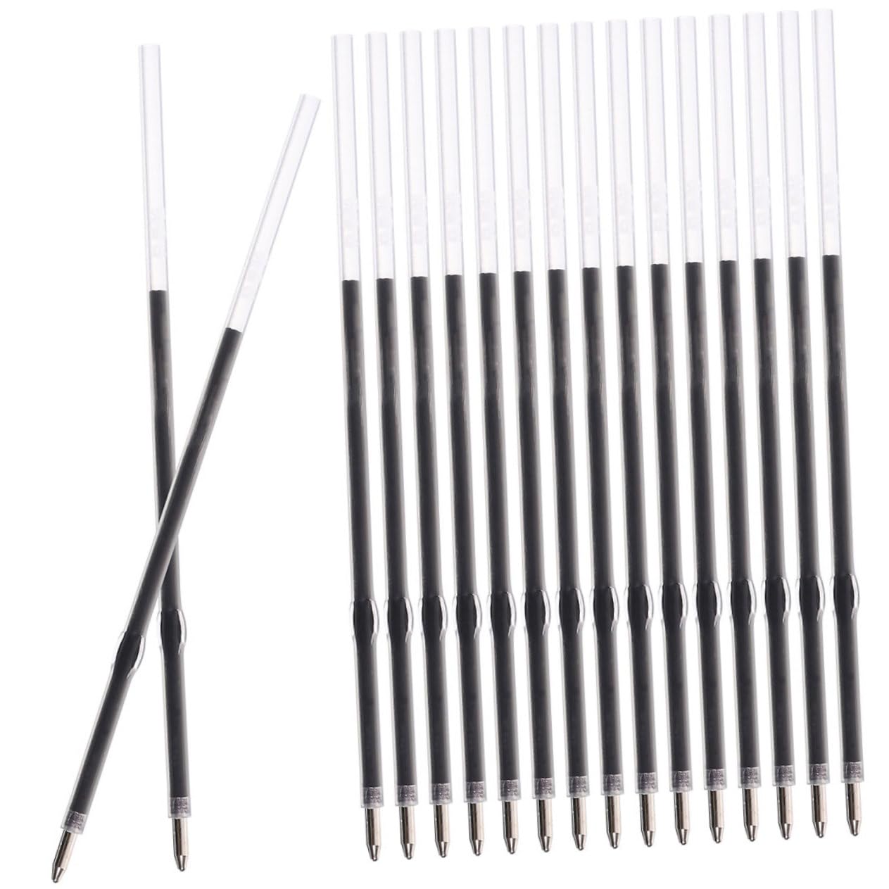SHINEOFI 800pièces Recharges De Stylo à Bille Remplacements Rapides Et Écrits Fluides Pour Fournitures De Bureau Noirs Et Bleus