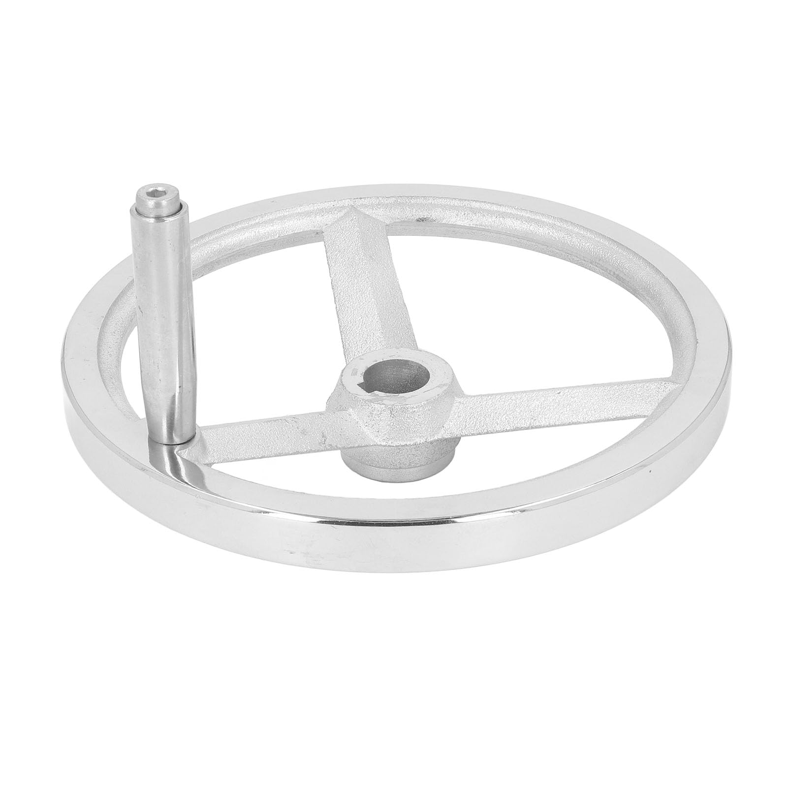 Lathe Milling Handwheel 9.84in Cast Iron with Handle Ideal for Milling Lathes Grinders. Rotary Handwheel With Screw Holes Compact Design Easy Installation and Compatibility with