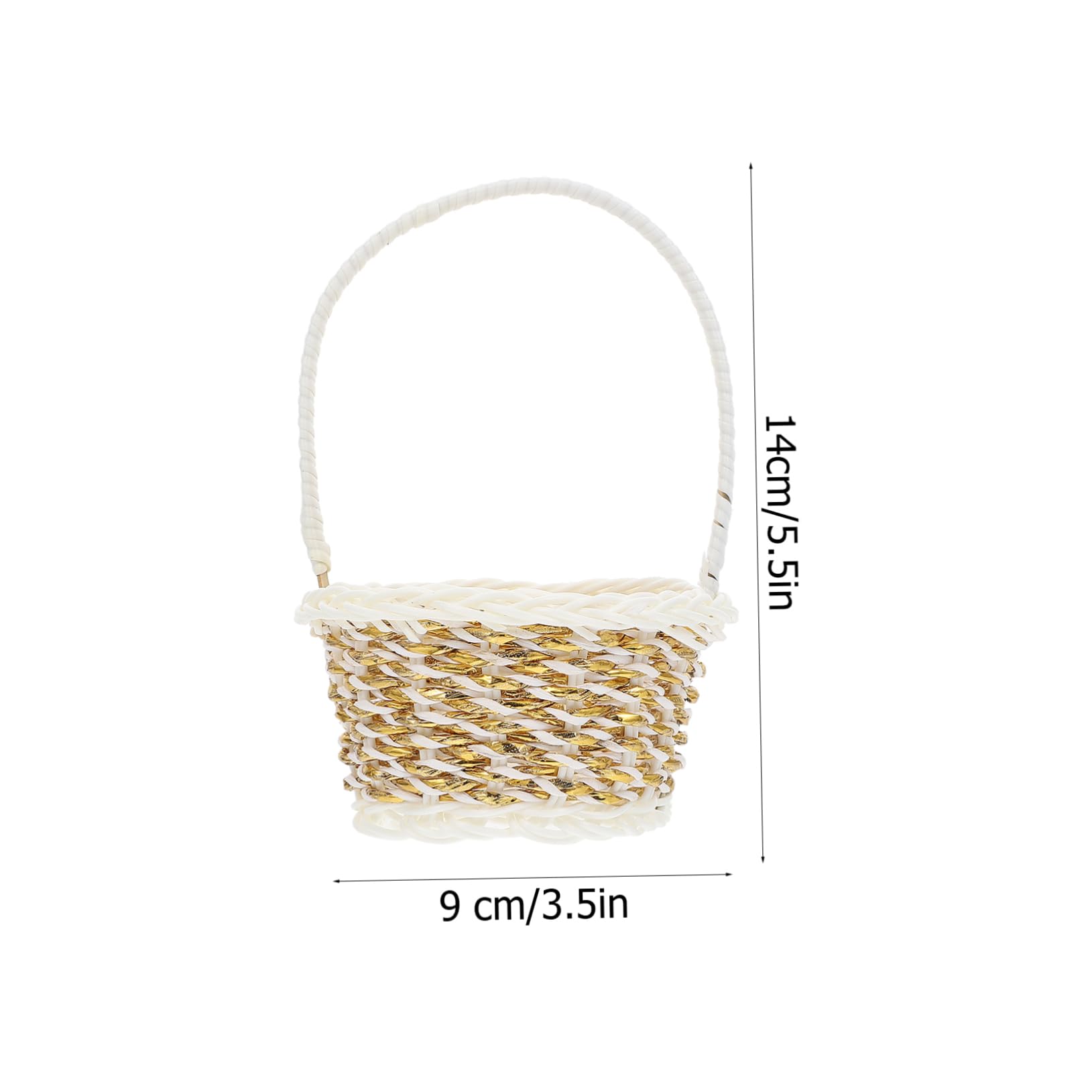 HOOTNEE 4Pcs Hand Woven Basket for Flower Arrangements Stylish Portable Storage Baskets for Home Decor Elegant Indoor Decoration Design