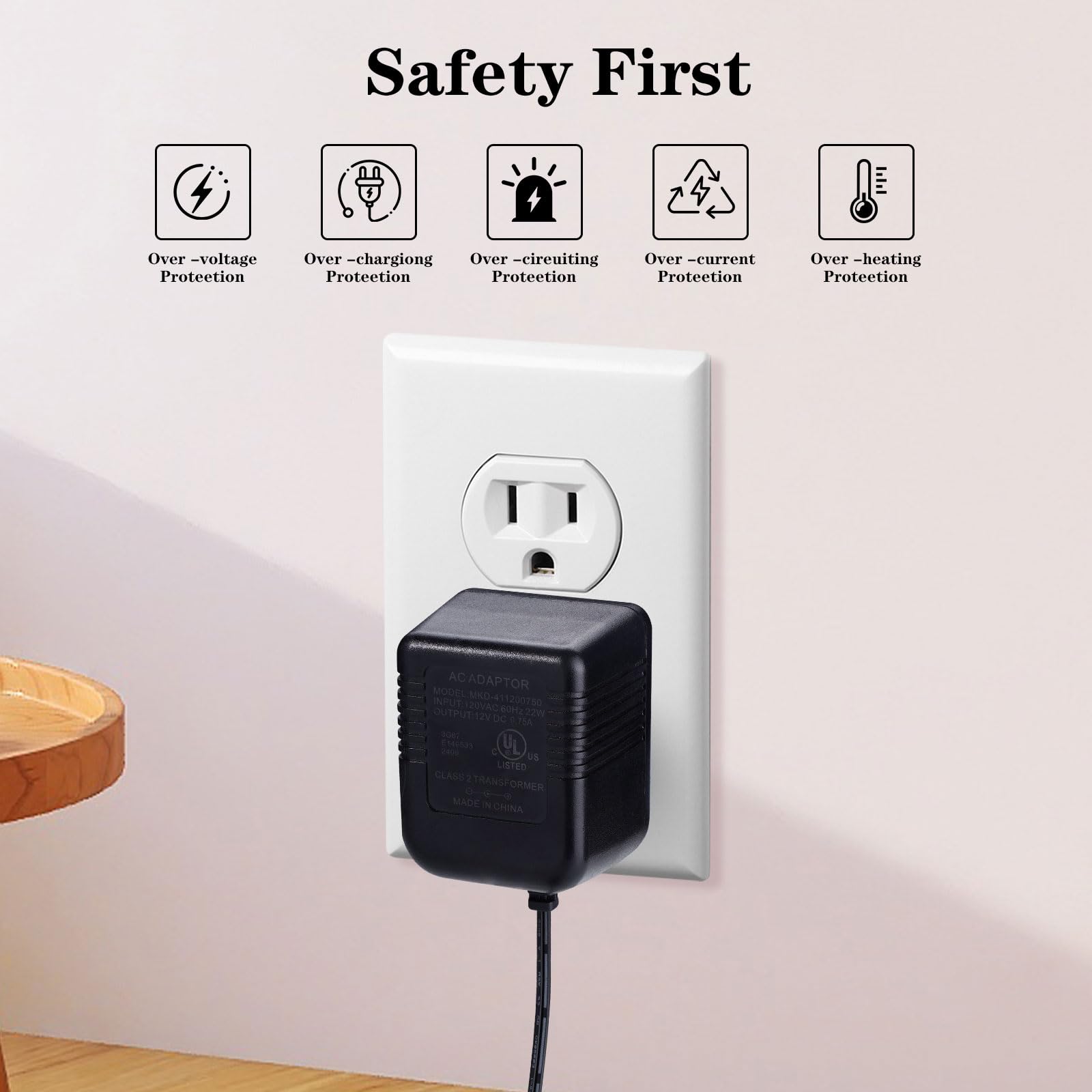 12V AC Adapter Charger For Briggs & Stratton Generators - Compatible With 705927, B4177GS Battery Float Charger