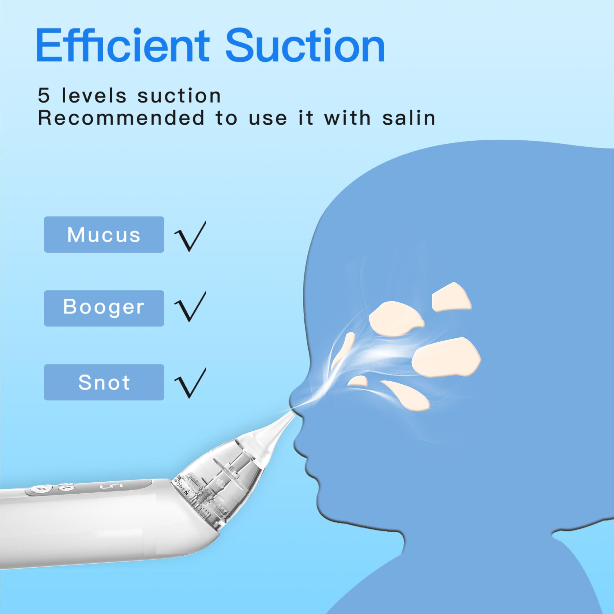 X-Bosak Baby Nasal Aspirator White