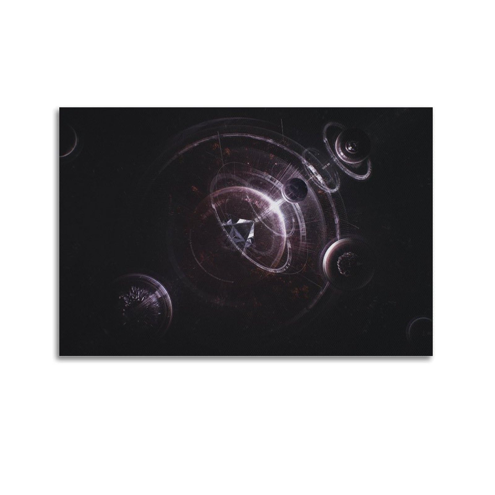 OKAHYS Vortex Black Hole Space Poster Decorative Painting Canvas Wall Artworks Picture 20x30inch(50x75cm)