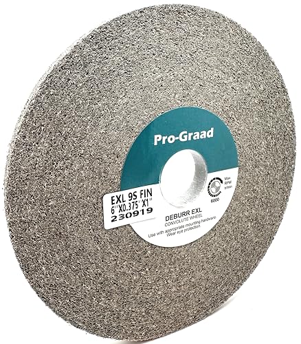 EXL Deburring Wheel 6" x 3/8" x 1", 9S Fine, 92873