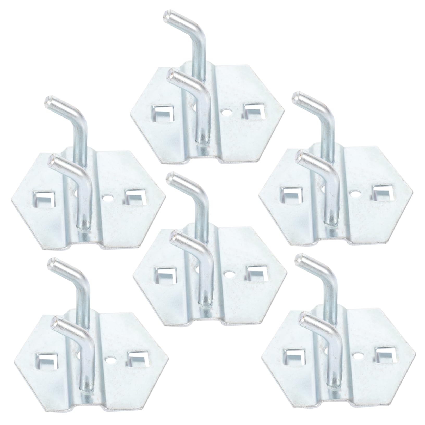 ARTIBETTER 6 pcs Metal Pegboard Hooks Durable Wear Resistant Tool Hangers for Easy Installation for Garage Home Kitchen Organization Versatile Storage
