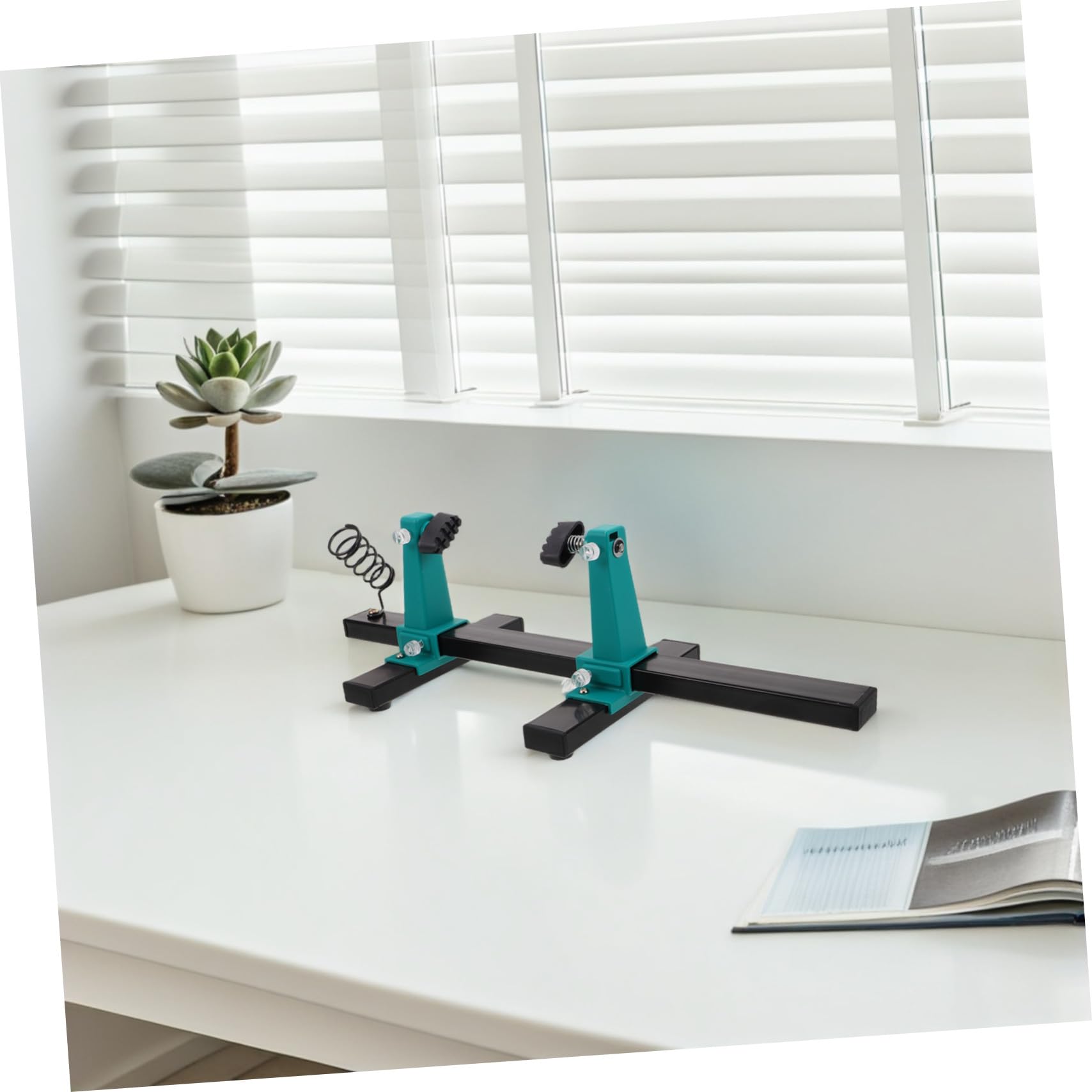 Zerodeko Soporte Pcb Ajustable con Abrazadera Rotatoria para Soldadura Herramienta de Fijación Estable para Reparación Electrónica y Montaje de Placas de