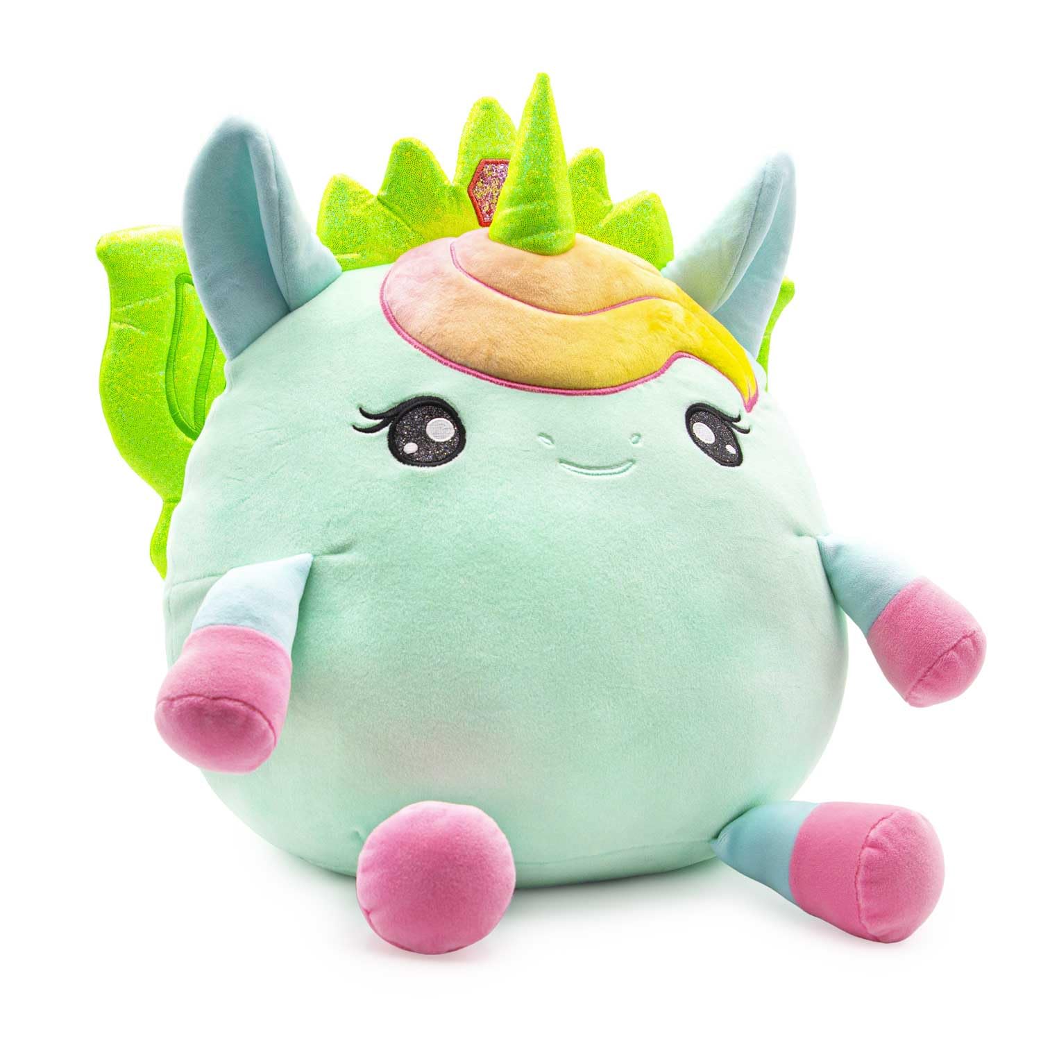 SQUISHPETS Big Galupy Rainbow Unicorn Kyly - Einhorn Plüschtier 30cm zum Kuscheln und Spielen