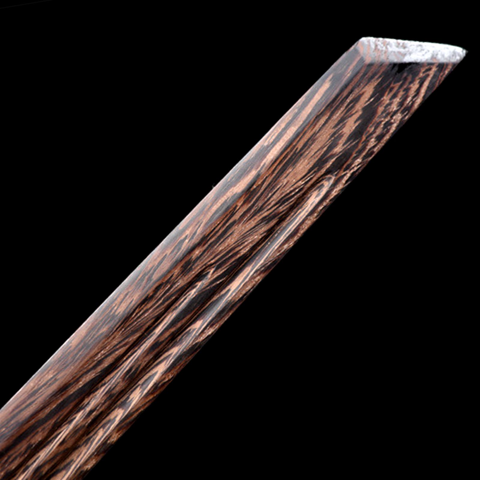Espadas Rectas Hechas a Mano de 107 cm,Espada samurái de Palisandro Natural,Espada de Entrenamiento Katana de Madera para Regalos,exhibiciones,Cosplay,Artes Marciales,decoración