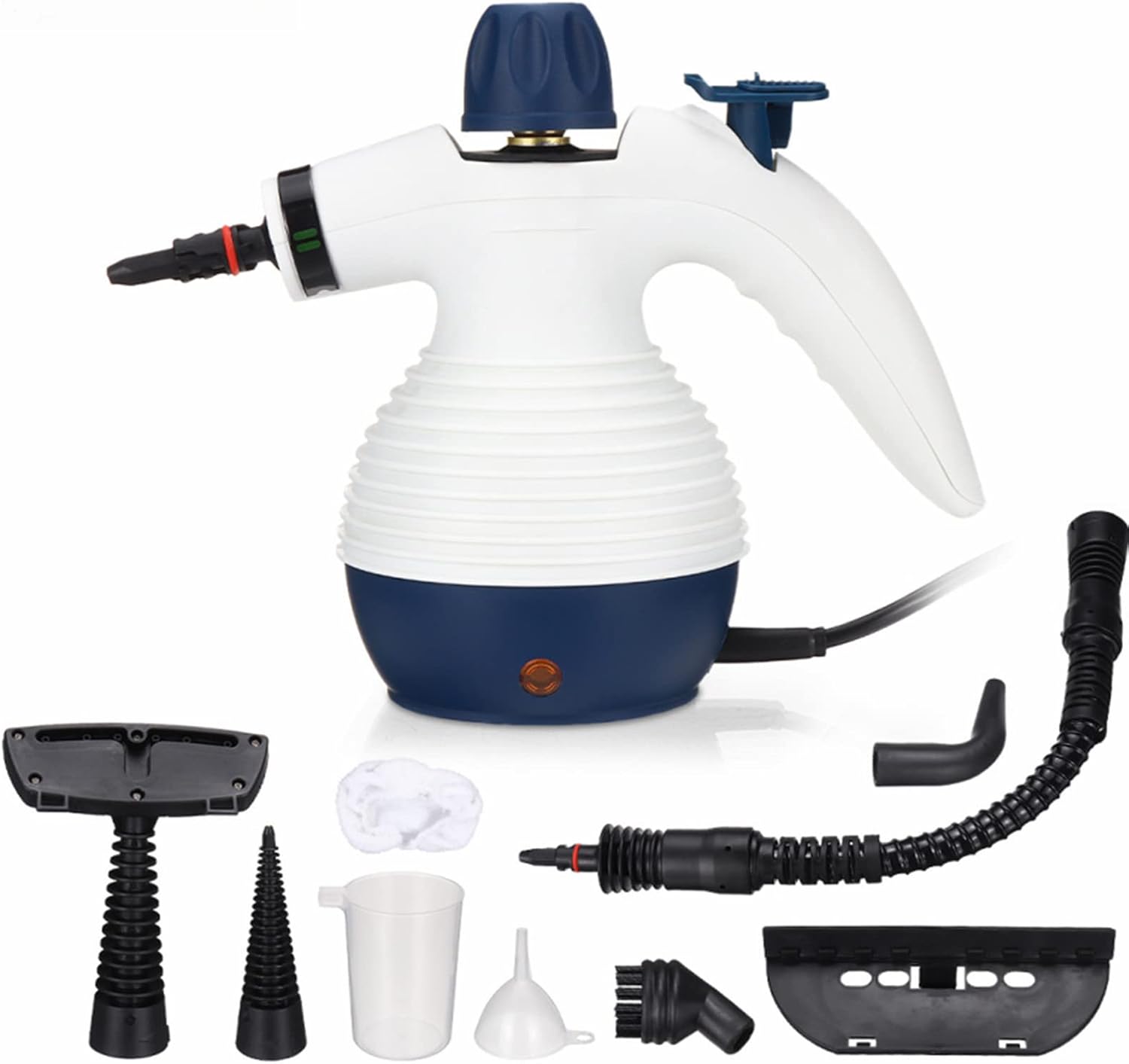 Comfook Limpiador a Vapor, Limpiador de Vapo Portátil de Usos Múltiples con 9 Accesorios, Desinfección a Alta Temperatura y Potente Descontaminación, para Pisos, Alfombras, Sofás, Cocinas, Baños