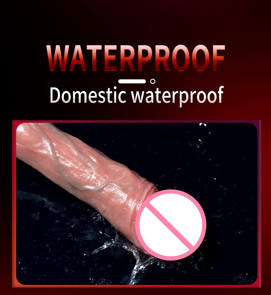 Plug anale Dildo Vibratori Dildo Giocattoli del sesso Riscaldamento Vibratore telecomandato Dildo telescopico (D067-21cm)