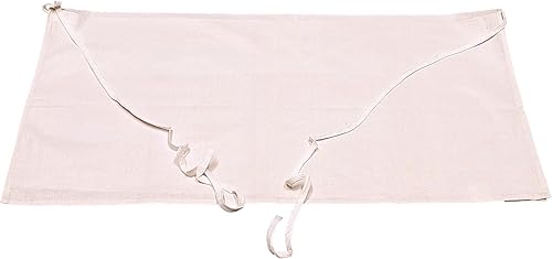 Miniatura 2 de Delantales prémium de cuatro vías  17 x 34  Blanco  55% algodón 45% poliéster  Cierre de correa de amarre  Lavable a máquina