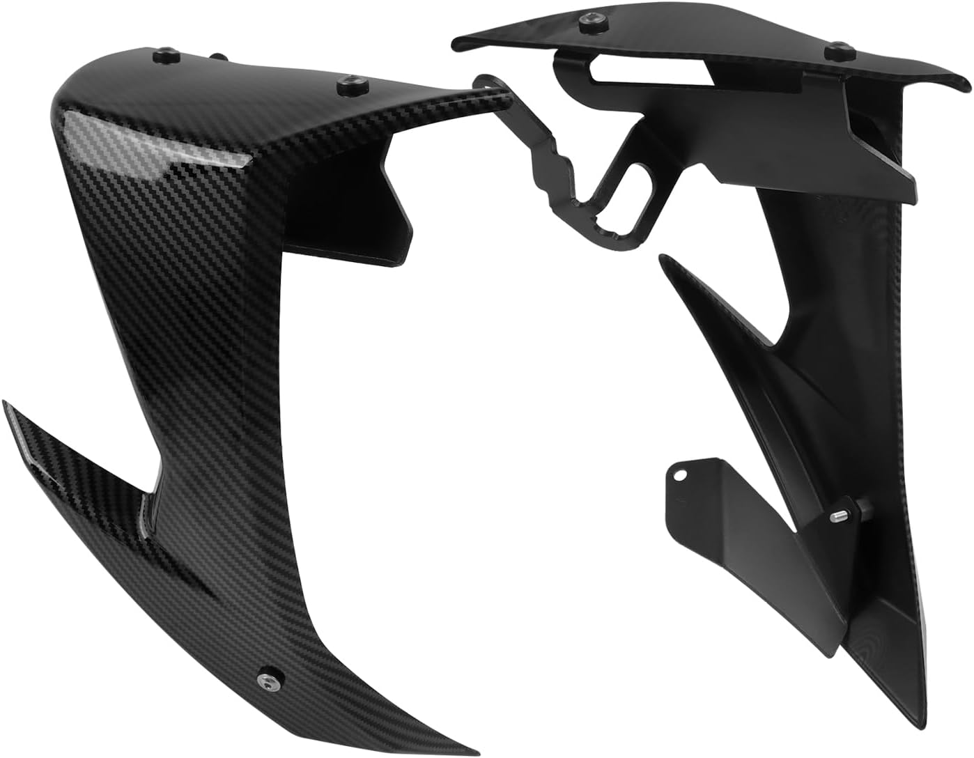 Motorcycle Front Wheel Fender Beak Nose Cone Front Spoiler Winglets Replacement for Suzuki GSX-8S GSX8S GSX 8S 2023 2024 2025 Extender Cowl Spoiler (B)