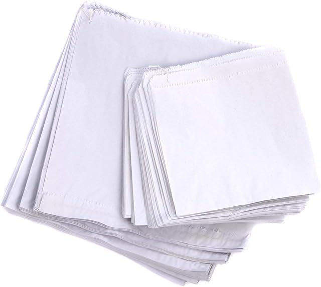 Frame Company 100 Sulphite White Paper Bags 10" x 10"-Strung, Wood, 27 x 24 x 1.8 cm