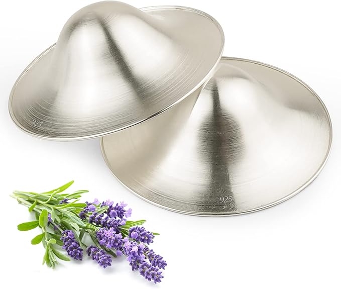 Silver Nipple Shields, Boboduck Silver Cups for Breastfeeding