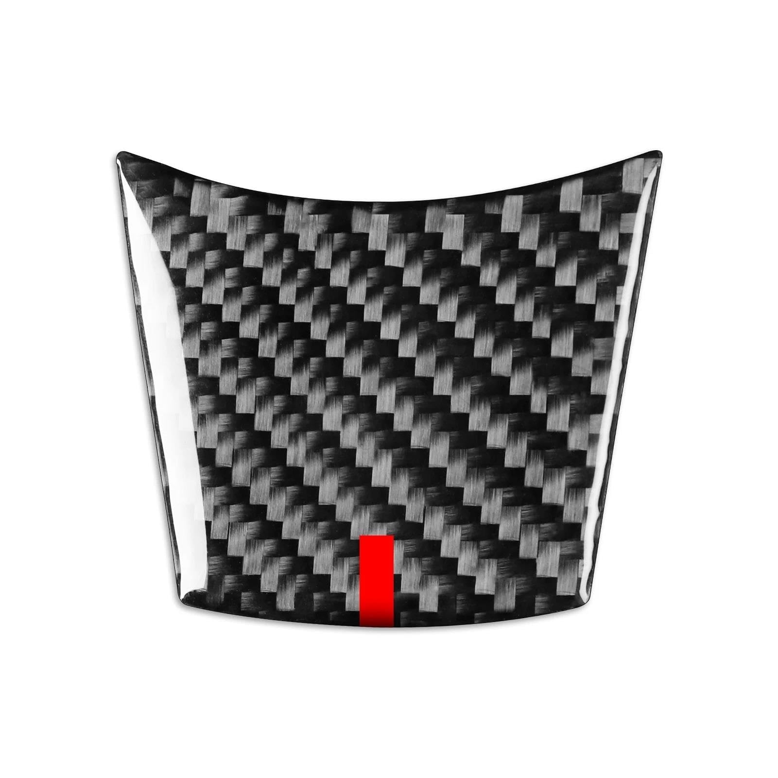 Piwine C3 Car Steering Wheel Button Chin Panel Frame Sticker Carbon Fiber For 5 Series E60 2004 2005 2006 2007