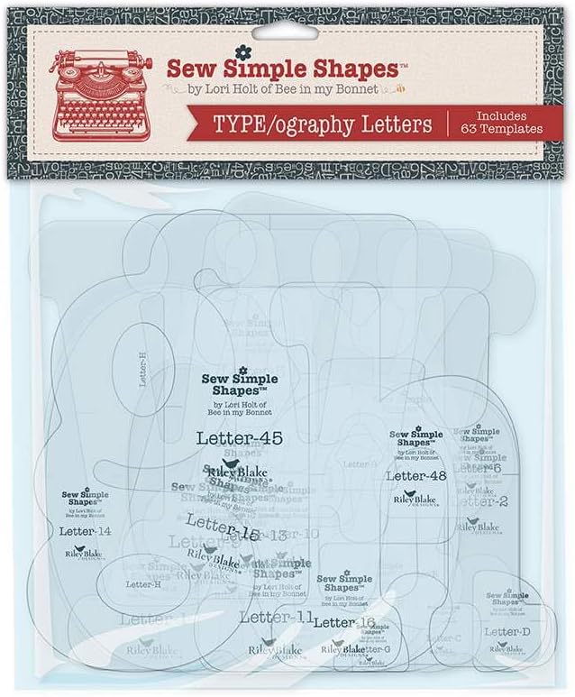 TYPE/ography Letters Sew Simple Shapes by Lori Holt