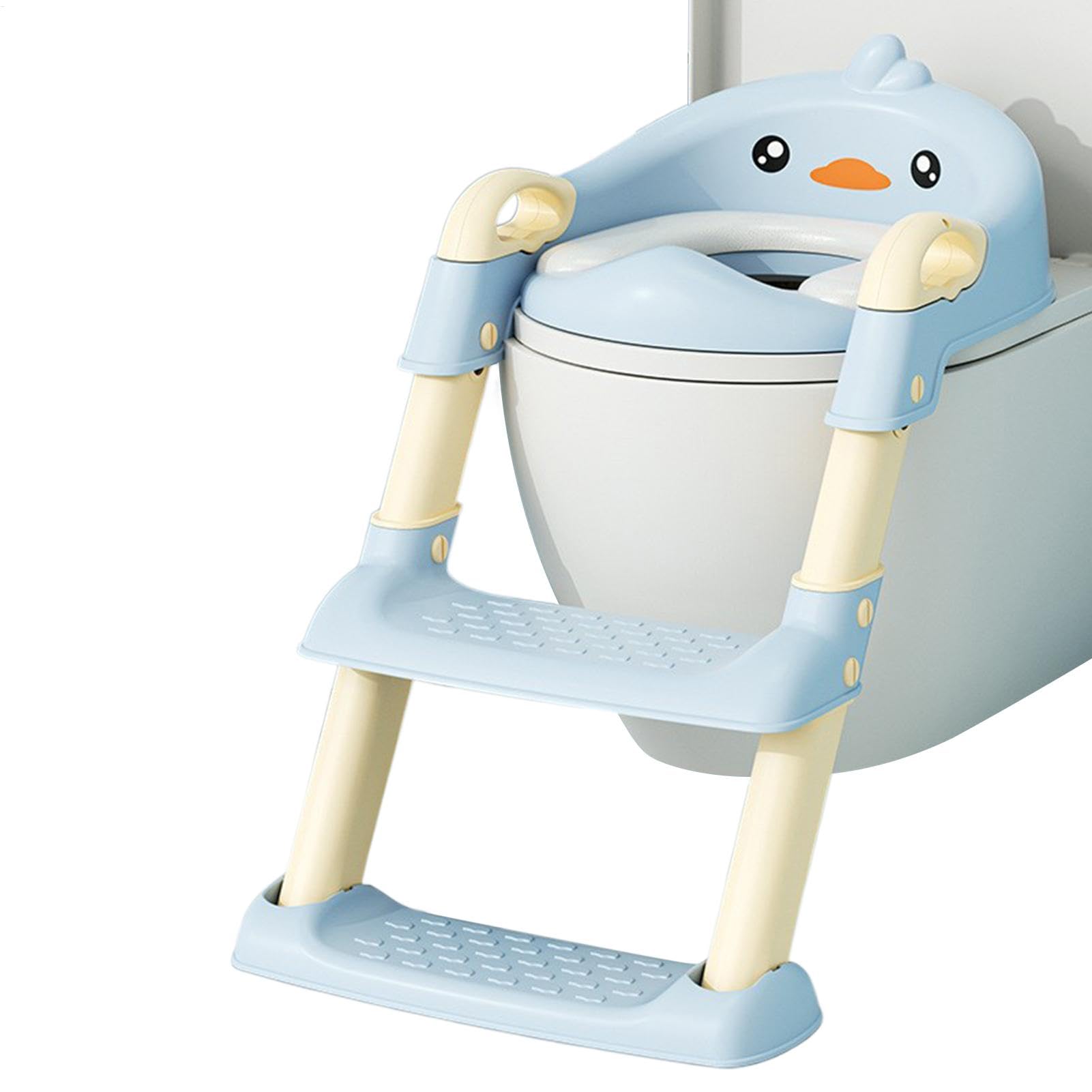 Scaletta per WC per bambini, pieghevole, antiscivolo, scaletta per WC con scaletta, comoda per bambini e bambine