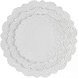 108 PCS Paper Lace Doilies Combo, Pack 36 each 6.5