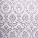 SICOHOME Damask Wallpaper Silver 11 Yard