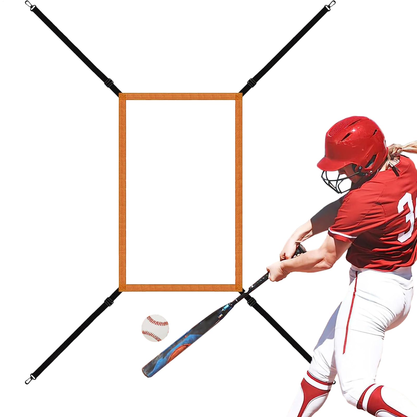 Pitching Target Strike Zone - Strike Zone Target für Pitching Net, Einstellbares Strike Zone-Netz | Baseball-Übungsnetz zum Schlagen, Schlagen, Fangen, Pitching-Übungen und Standortgenauigkeit