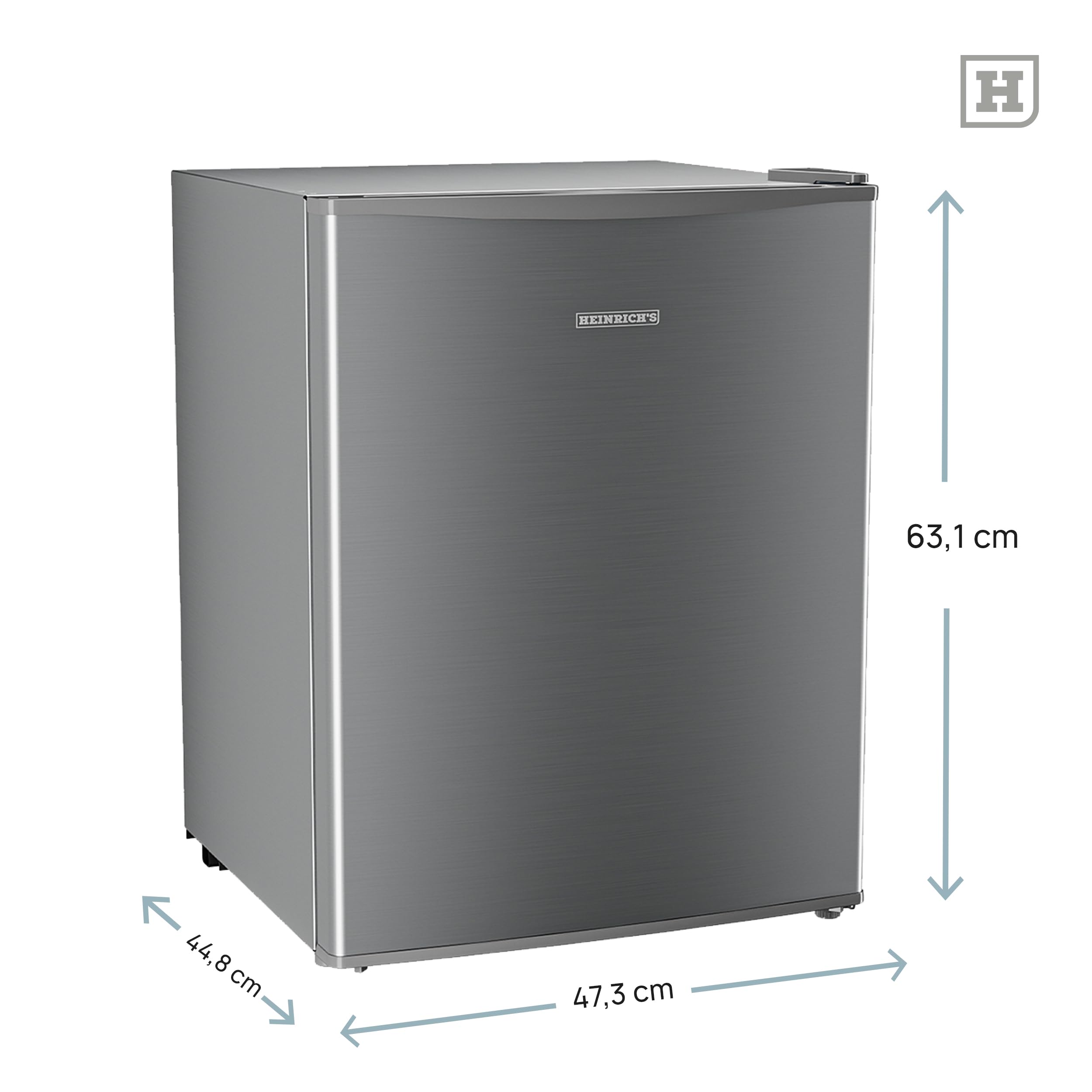 Heinrich’s Gefrierschrank bis -22°C Tiefkühlschrank 4-Sterne-Gefrierfach 40dB wechselbarer Türanschlag
