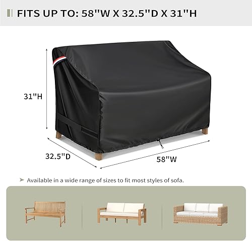 Miniatura 10 de KylinLucky Patio - Fundas de sofá tipo loveseat