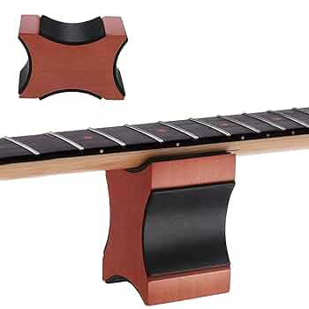 Supporto Per Collo Di Chitarra In Legno - Per Manutenzione E Cambio Corde Di Chitarre E Bassi - Foto 2