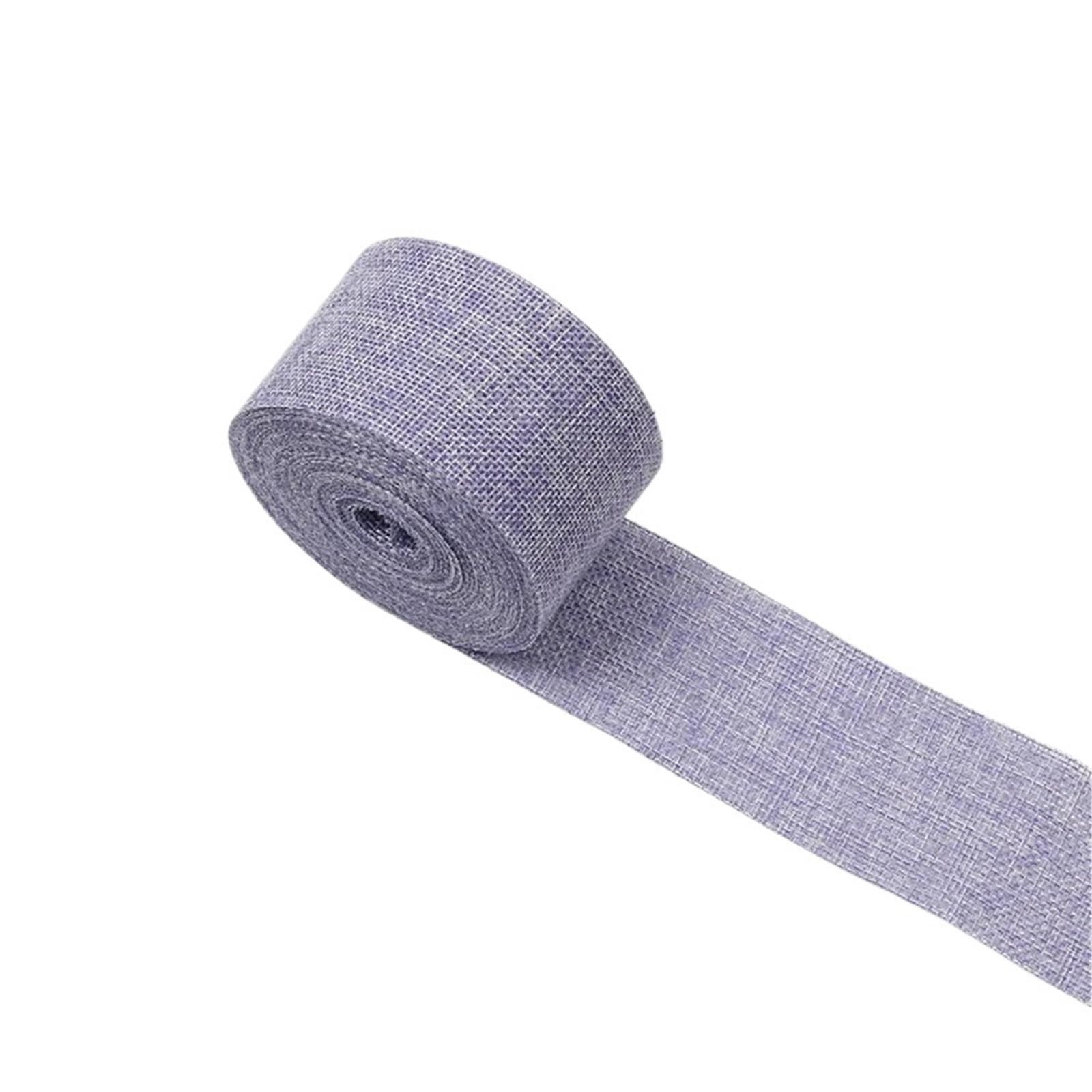 Hessian Roll 10M DIY Rustic Jute Ribbon Colorful Woven Linen Burlap Crafts Vintage Wedding Warrping Decor(Purple)