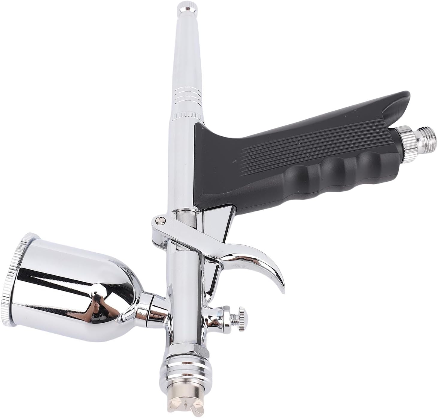 Hyuduo Airbrush Set, Double Action Gravity Feed with 0.3mm Nozzle 15cc Cup for Spray Painting, Model Making, Furniture Repair