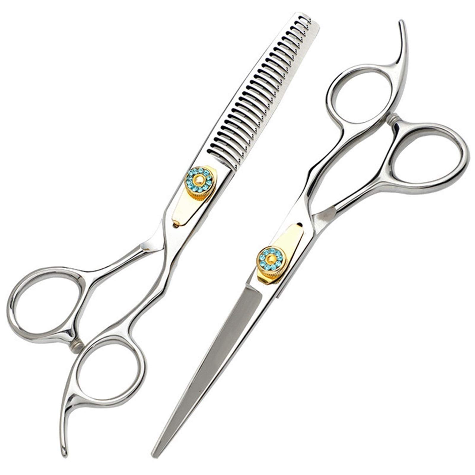 Ciseaux de salon de coiffure en acier inoxydable pour professionnels du cheveu