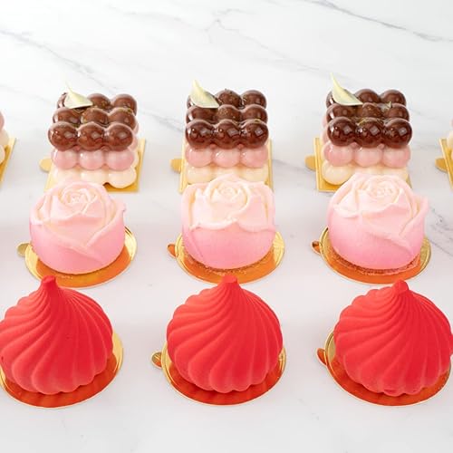 Miniatura 11 de Restaurantware Mini tableros para tartas de 3 pulgadas, 200 tableros redondos para tartas de una sola porción, pestaña integrada para exhibiciones