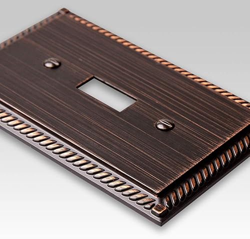 Miniatura 2 de Amerelle Georgian - Placa de pared de metal fundido en blanco, individual (bronce envejecido)