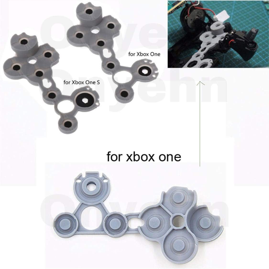 Onyehn Xbox One Controller Joystick Replacement,4pcs 3D Analog Joysticks Sensor Replacement Parts for Xbox one Controller(with T6 T8 Screwdriver Kit)