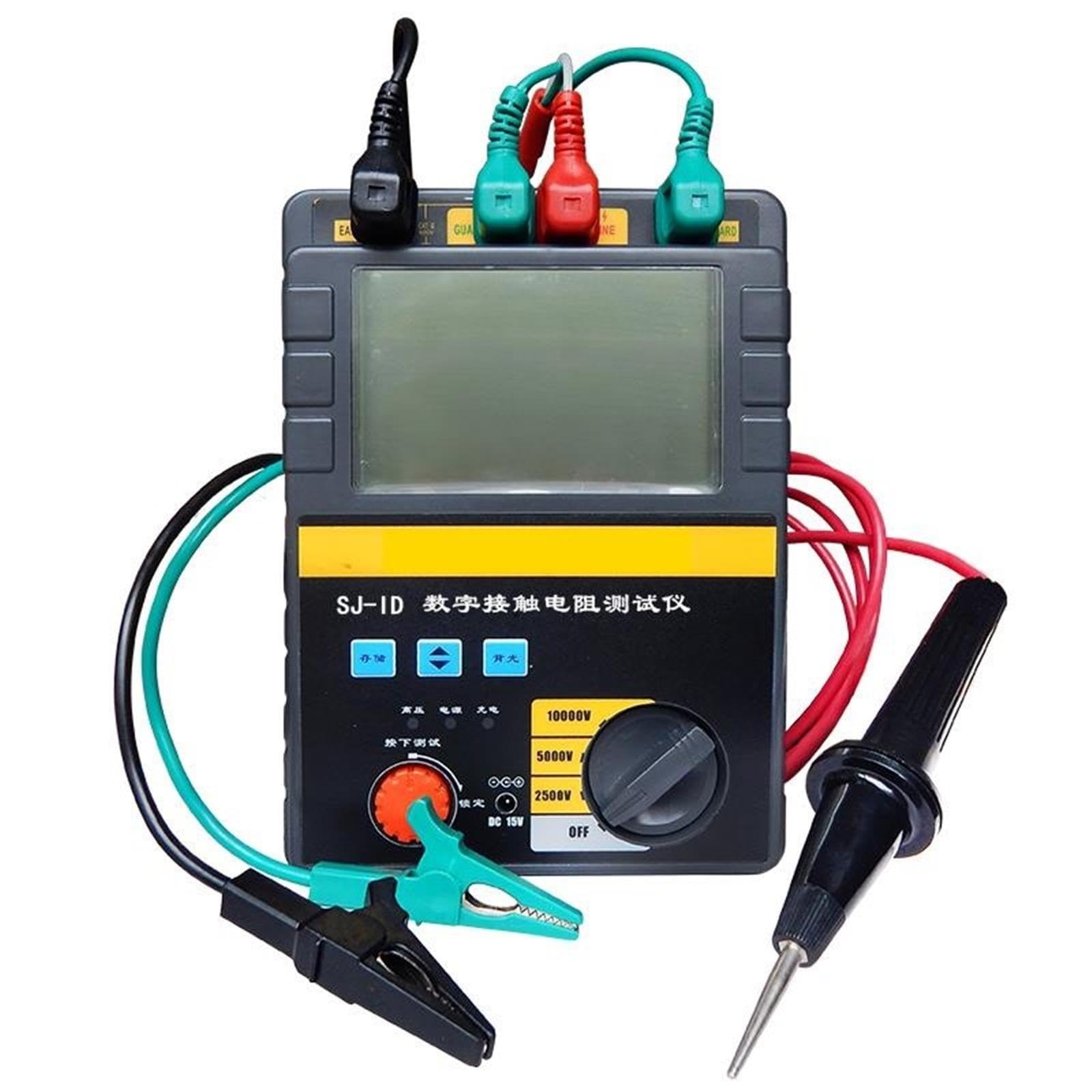 BC2303 Megóhmetro Digital Probador de Resistencia de Aislamiento Kit AC/DC Doble propósito 10000V/10KV Protección IP67