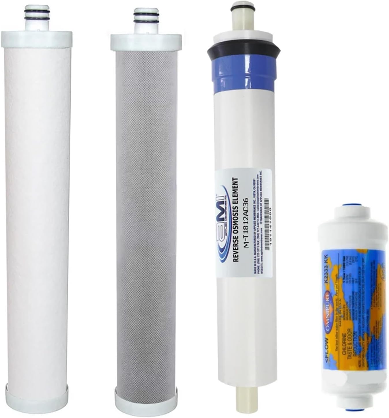 Replacement Filter Set for Culligan AC-30 RO System | Includes RO Carbon Filter, Sediment Filter, and Post Filter | Culligan Compatible