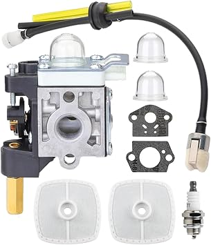 SRM 210 Carburetor Kit for Echo SRM 210 PE201 HC150 PPF211 SRM-230 PPF210 SRM211 PE200 HC151 GT200 Trimmer Brushcutter With Air filter Maintenance Kit Spark Plug Replace RB-K75 A021000742