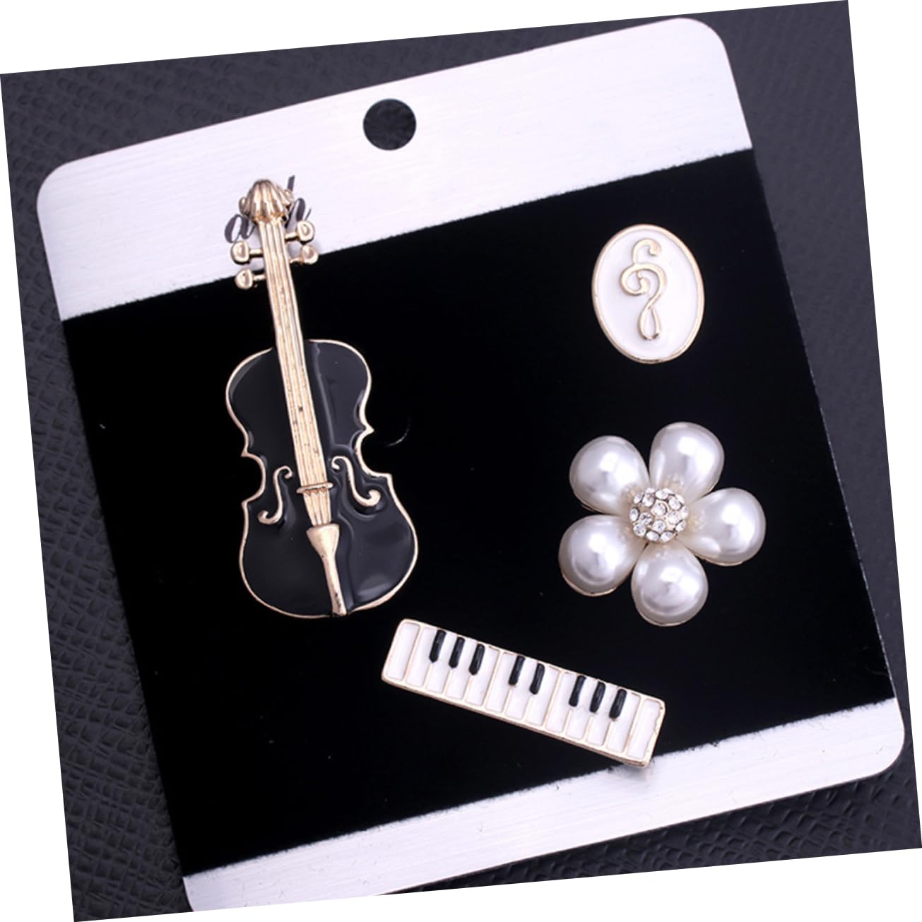 SOIMISS 20pezzi Spilla Violino Elegante Per Donne Spille Musicali Per Abbigliamento Accessori Moda Per Amanti Della Musica