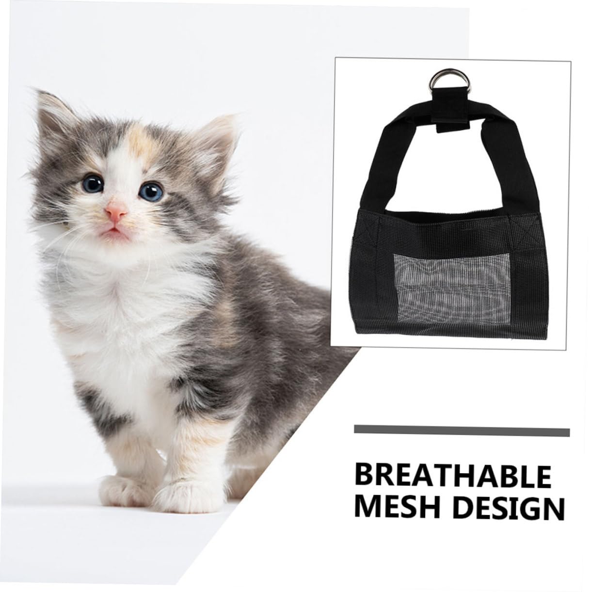Imbracatura per Pesare Piccoli Animali in Nailon Traspirante 2 Pezzi Rete Resistente e Design Confortevole per Capre e Vitelli