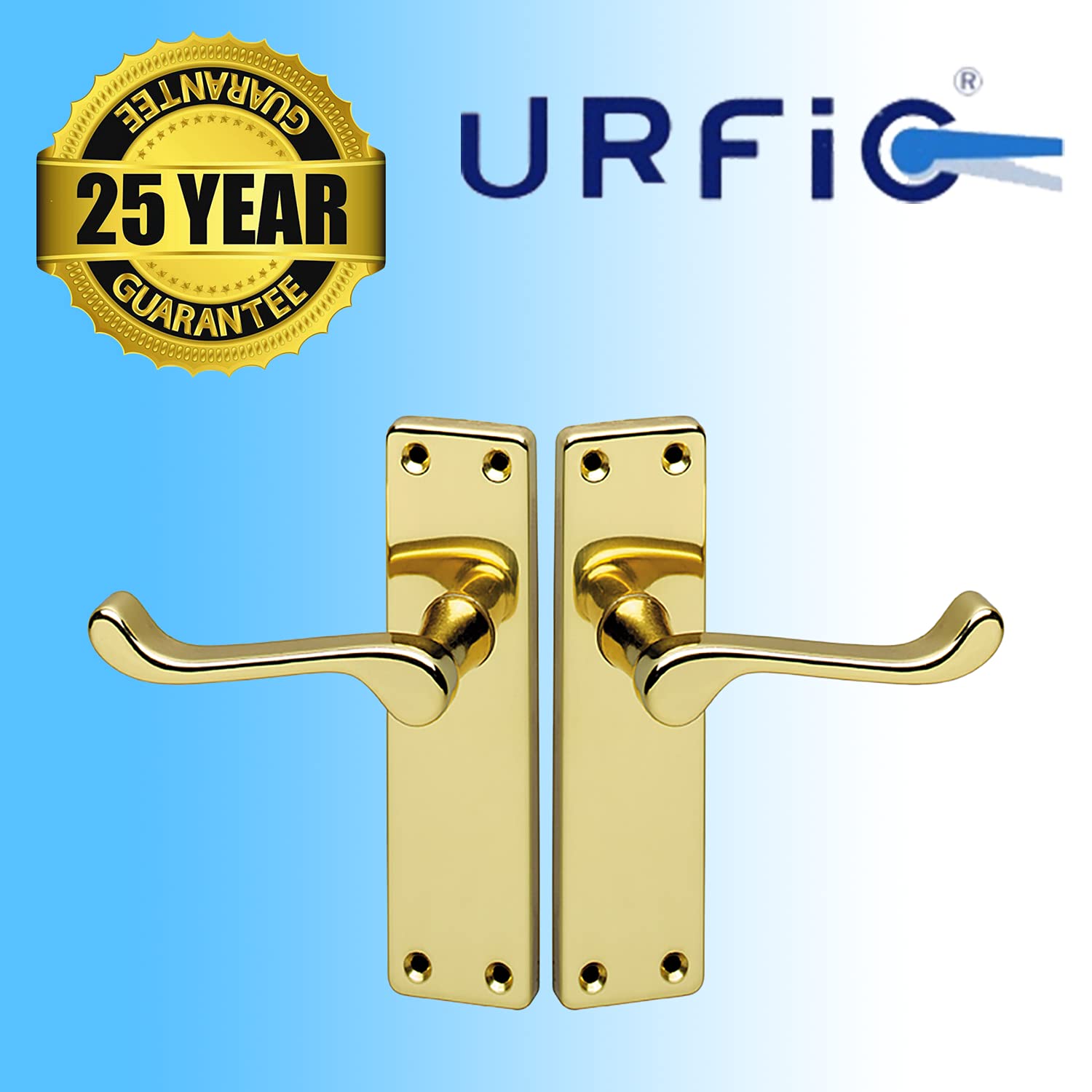 Door Handle for Internal and External Doors. Urfic Victorian Scroll