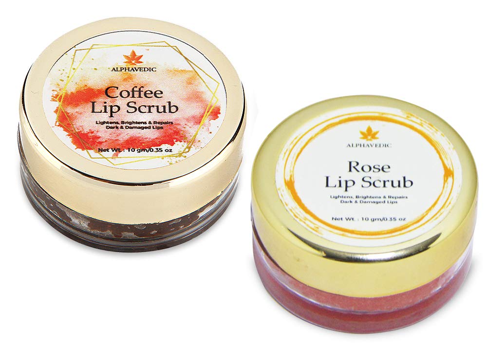 Alphavedic Lip Care Combo - Rose and Coffee, 10g