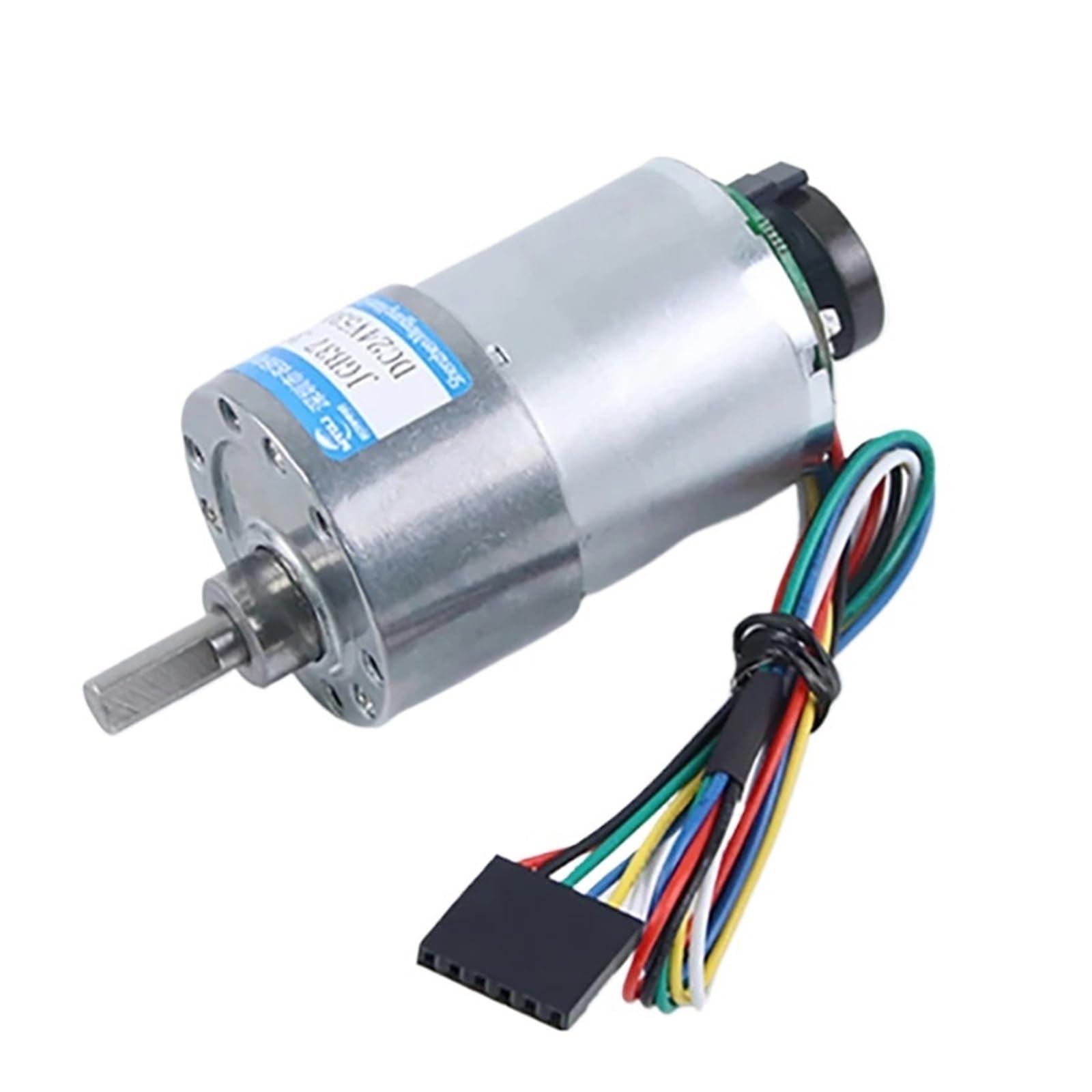 Silnik z przekładnią DC 12 V/24 V, 37 mm, z regulacją prędkości, przełącznik w prawo i w kierunku przeciwnym do ruchu wskazówek zegara, mikrosilnik elektryczny z metalową przekładnią JGB37-3530B (7