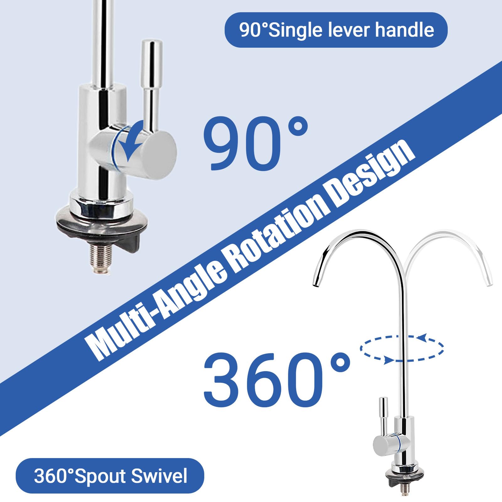 GAESHOW RO Acqua Faucet Depuratore ad osmosi inversa Filtrazione Filtro acqua potabile Rubinetto Purificatore Rubinetto