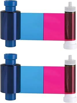 Bodno 2 x Magicard 600 Printer MB300YMCKO Color Ribbon - YMCKO - 300 Prints Software Demo Card