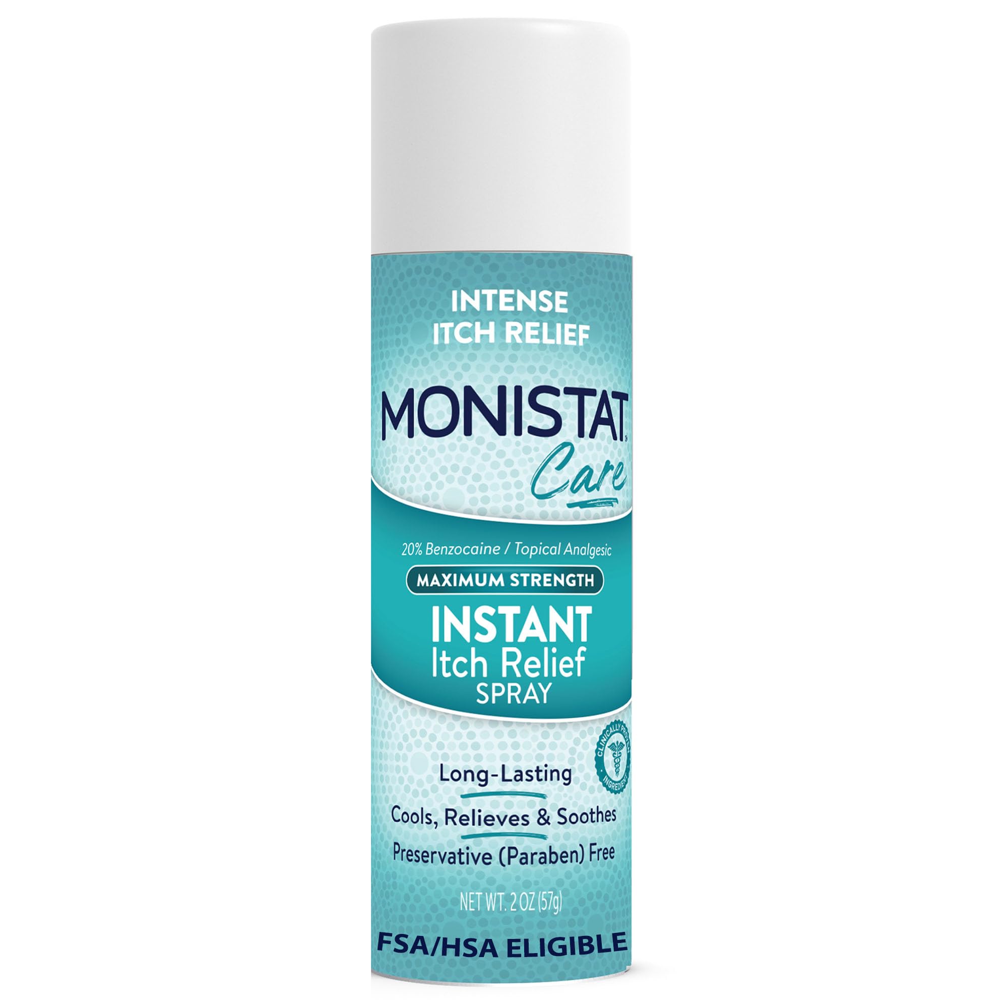 MonistatInstant Itch Relief for Women, Feminine Care Spray, for Relief from Intense Vaginal Itch, 2 Oz