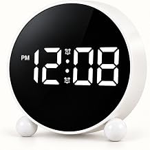Coverzone Dijital LED Alarm Saat, Ekranl  Masa ve Ba ucu Saati, HL-8895 Beyaz