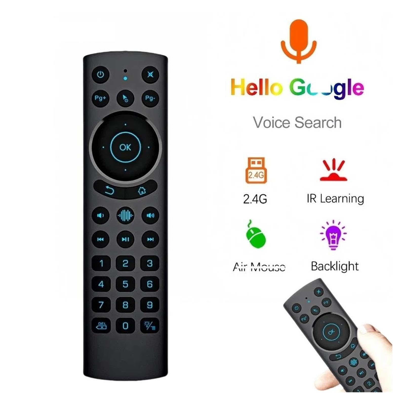 1 szt. Pilot głosowy G20S BT PRO do telewizora z systemem Android