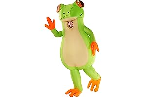 Amphibious Adventure: Inflatable Frog Suit for Exhilarating Halloween Festivities