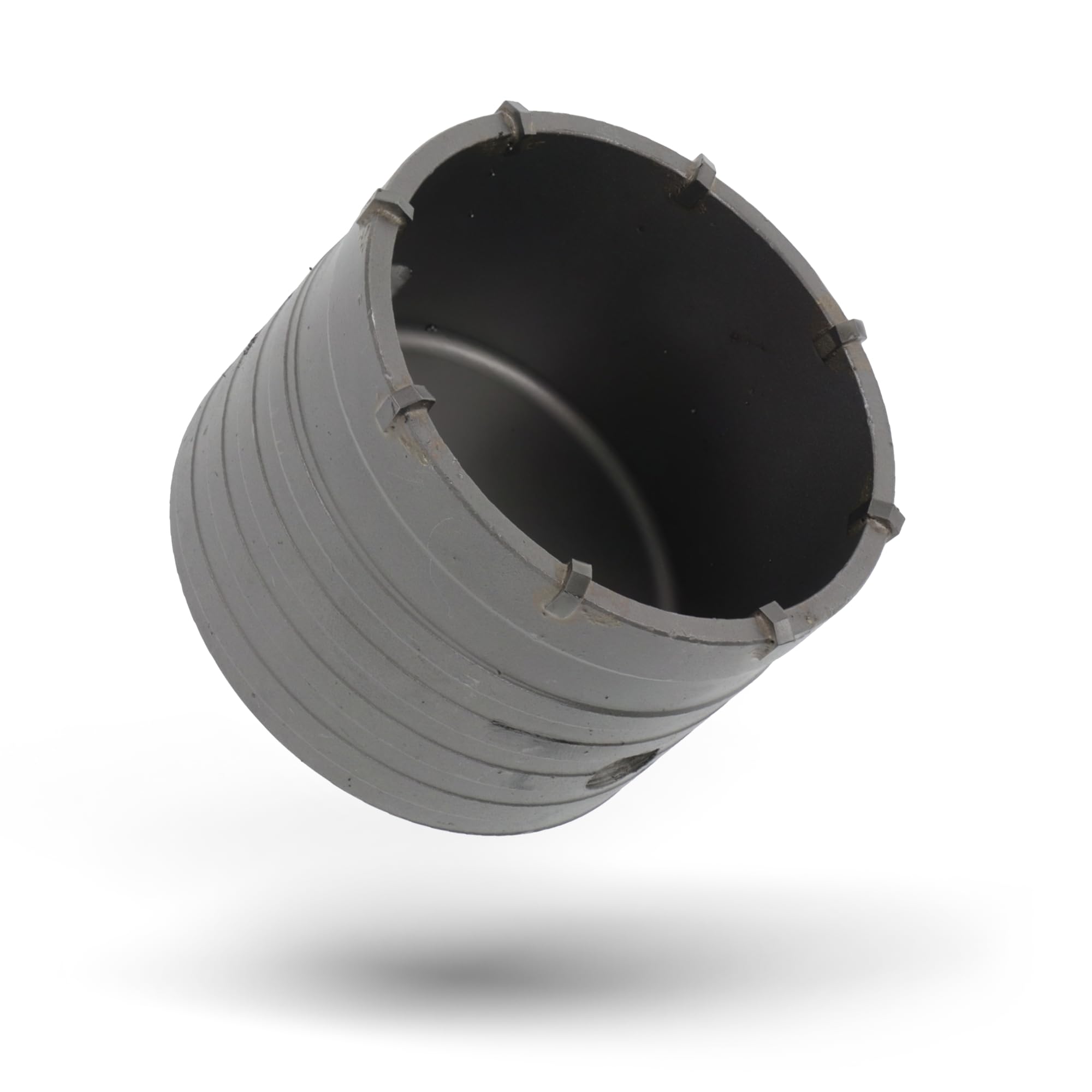 Hartmetall-Dosensenker Set 82mm & 68mm inkl. SDS Plus & Sechskant Adapter, 2 Zentrierbohrer - Ideal für Beton, Mauerwerk und Ziegel | Profi Werkzeug für Steckdosen und Schalterdosen